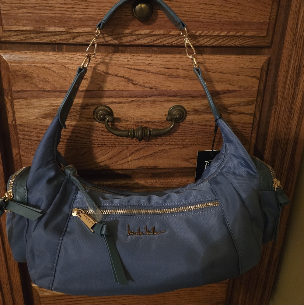NWT Blue  Nicole Miller Shoulder Bag